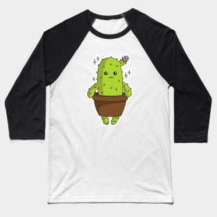 Cute Cactus Green Baseball T-Shirt